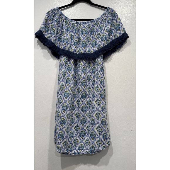 Roberta Roller Rabbit Priya Saloni Dress Womens Size XS Off The Shoulder Floral - Picture 5 of 9